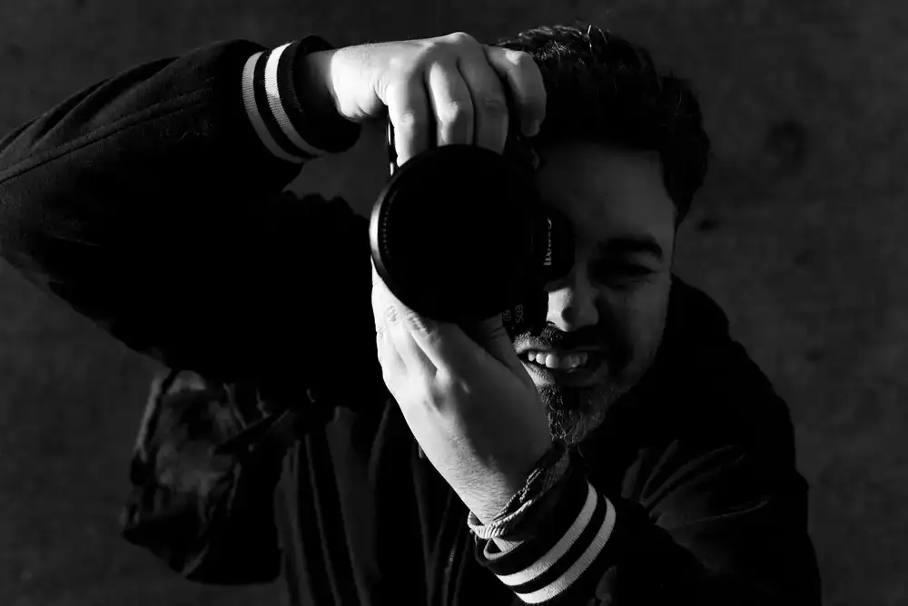 Photographer capturing a candid moment